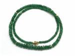  Colier Smarald Disc 0, 8-1, 8 x 2-3 mm - Accesorii Gold Filled - Argint 925