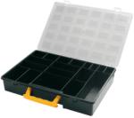 ArtPlast Cutie depozitare ARTPLAST plastic 18 separatoare gri, capac transparent si maner rabatabil 360x252x64mm