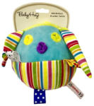 Baby Hug Plüss csörgő labda - színes csíkos - 14 cm - pindurka