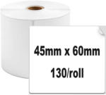 AIMO Etichete termice 45 x 60 mm plastic alb pentru imprimanta AIMO Phomemo M110 M200 M220 130 etichete (AIWP4560-130)