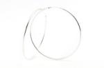 Ezüst karika fülbevaló 27mm belső átmérővel