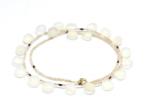  Colier Calcedonie cu Hematit - Zircon Rotund Briolete Fatetate - 9-10 x 10-11 mm - Accesorii Gold Filled