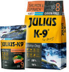 Julius-K9 GF Utility Dog Hypoallergen Adult Lazac spenót 3kg +Ajándék Lazac 340g