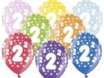 PartyDeco Balon cu numărul 2 aniversar