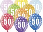 PartyDeco Balon cu numărul 50 aniversar