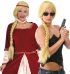 Guirca Perucă cu împletituri - blond
