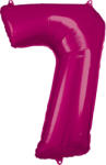 Amscan Balon din folie cifra 7 aniversară roz 86 cm