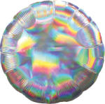 Amscan Balon din folie - Cerc argintiu Holografic