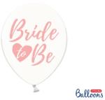 PartyDeco Balon - Transparent cu scris roz Bride to Be