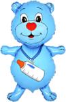 BP Balon din folie - Ursulet cu biberon (albastru)