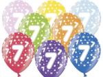 PartyDeco Balon cu numărul 7 aniversar
