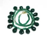  Colier Onix Verde Disc Briolete Fatetate -10-12 x 12-18 mm - Accesorii GF