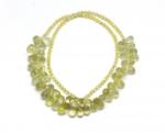  Colier Cuart Lemon cu Zircon Rotund Briolete Fatetate - 5 x 9 mm - Accesorii Gold Filled