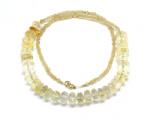  Colier Citrin Disc Fatetat - 4-6 x 10-11 mm - Accesorii Gold Filled