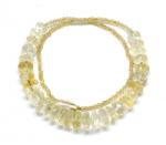 Colier Citrin Disc Fatetat - 4-7 x 9-13 mm - Accesorii Gold Filled