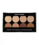 City Color Cream Concealer & Contour Palette - Палитра с коректори за контуриране
