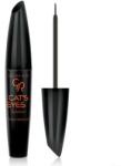 Golden Rose Cat's Eyes Liner Intense Black Matte - Водоустойчива матова очна линия с мека четка за прецизно нанасяне