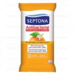 SEPTONA Антибактериални кърпички портокал 15 бр