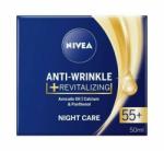 Nivea Anti-Wrinkle + Revitalizing Night Care 55+ - Регенериращ нощен крем за лице против бръчки 50мл
