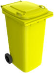  Háztartási műanyag szemetes kuka 240l sárga (ANR11961)