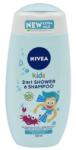 Nivea Kids Tear Free Детски душ гел и шампоан 2 в 1 за момчета с аромат на ябълка 250мл