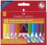 Faber-Castell Zsírkréta 12db-os, radírozható, vastag-háromszög alakú, 3 éves kortól, Faber-Castell