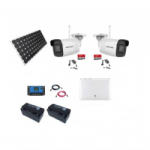 UNV Kit supraveghere Panou solar 170W, camera 4MP IP Poe Starlight UNV IR 50M cu card de 128GB, acumulatori 12V, accesorii, Router Wireless Huawei 4G (202101017304)