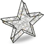 Nexos Karácsonyi csillag időzítővel - 25 LED meleg fehér (BI11069_SCHW)