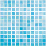 VIDREPUR Mozaic albastru Niebla Azul Turquesa 25x25 mm (501)