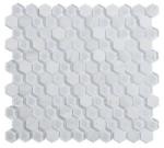 INTERMATEX Mozaic alb din sticla si marmura Living White 28.2 x 29.5 cm (IMTX-Living white)