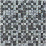 INTERMATEX Mozaic negru din sticla si marmura Lagos Negro 30x30 cm (IMTX-Lagos Negro)