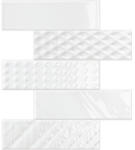 INTERMATEX Mozaic alb din ceramica portelanata Tech Atelier Blanc 20.3x31.5 cm (IMTX-Tech Atelier Blanc)