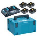 Makita Батерия Li-Ion комплект със зарядно за електроинструменти 6 Ah, 18 V, 4 бр. Makita BL1860 Set
