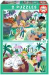 Educa Puzzle At the ZOO Educa 2 x 20 piese de la 4 ani (EDU18603) Puzzle