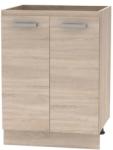 TEMPO KONDELA Cabinet inferior 60 2DV, stejar sonoma, NOVA PLUS NOPL-057-0S