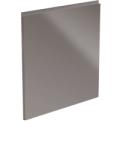 TEMPO KONDELA Uşă pentru maşina de spălat vase, alb/gri HG extra lucios, 59, 6x57, AURORA