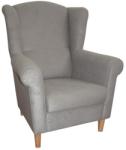TEMPO KONDELA Fotoliu, textil gri, CHARLOT