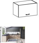 TEMPO KONDELA Dulap superior, stejar artizanal / gri mat, LANGEN N60