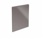 TEMPO KONDELA Uşă pentru maşina de spălat vase, alb/gri HG extra lucios, 44, 6x57, AURORA