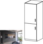 TEMPO KONDELA Dulap alimentar cu rafturi, stejar artizanal/gri mat, universal, LANGEN D60R