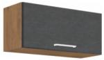 TEMPO KONDELA Dulap superior, stejar lancelot/gri mat, VEGA 80 GU-36 1F