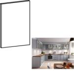 TEMPO KONDELA Uşă pentru maşina de spălat vase, gri mat, 44, 6x57, LAYLA