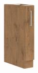 TEMPO KONDELA Cabinet inferior cu coş pull-out, stejar Lancelot, VEGA D15 CARGO BB
