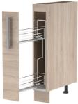 TEMPO KONDELA Dulap cu coş pull-out 1 DV, stejar sonoma, NOVA PLUS NOPL-066-VK