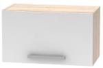TEMPO KONDELA Dulap superior cu digestor 1DV, stejar sonoma/alb, NOVA PLUS NOPL-011-OH