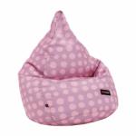 TEMPO KONDELA Fotoliu tip sac, violet/roz/cu model, TELDIN