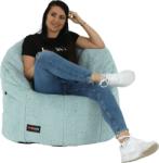 TEMPO KONDELA Fotoliu tip sac, material textil mentol, ALMERO