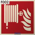 Implaser Tűzcsap, Utánvilágító biztonsági jel tábla 21x21 cm - B150 (IMPLTCS21)