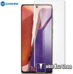 SUNSHINE Hydrogel TPU képernyővédő fólia - Ultra Clear, ÖNREGENERÁLÓ! - 1db, TOKBARÁT - SAMSUNG Galaxy Note20 5G (SM-N981B/DS)