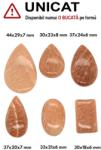  Cabochon Amazonit Rosu de Forma Oval - Picatura - Dreptunghi - 30-44 x 18-29 x 6-7 mm